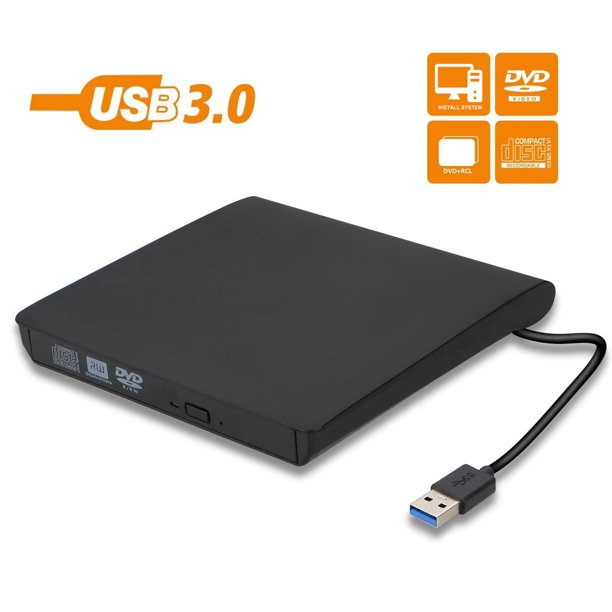 HP USB External Super Drive 3.0 – Portable DVD RW Optical Drive for Laptop & PC