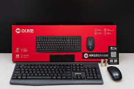 OIJIGE KM100 Wired Business Office Keyboard and Mouse Combo - Plug & Play USB Interface - Full-Size 104 Keys - 8 Million Keystroke Life & Precision Optical Mouse