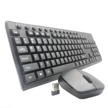 Itech 290 Wireless Keyboard and Mouse Combo - 2.4GHz Plug & Play USB Nano Receiver - Full-Size 104 Keys Layout - Precision Ergonomic Optical Mouse