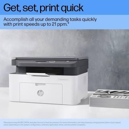 HP Laser MFP 136w Wireless 3-in-1 Printer - Print, Copy, Scan, Wi-Fi & Mobile Printing