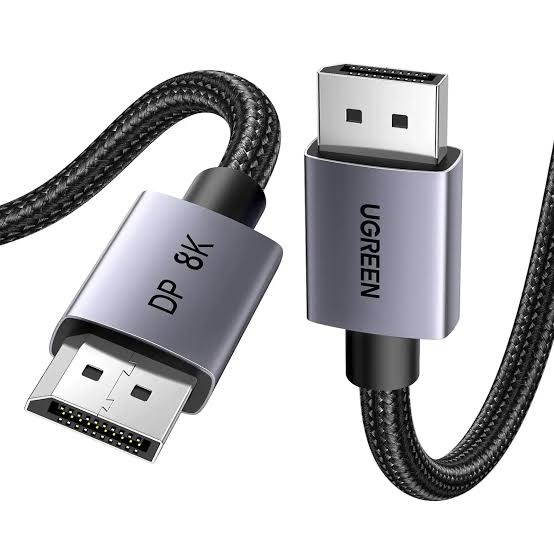 UGREEN 25905 DisplayPort 1.4 Cable (2m) - 8K@60Hz & 4K@144Hz High-Speed 32.4Gbps Gaming Cable